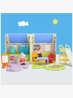 Legetøjsfigurer-PeppaPig Gurli Gris Legesæt Pop-Up Legeplads Flerfarvet