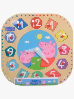 Spil & Puslespil-PeppaPig Gurli Gris Puslespil Ur, 25 cm