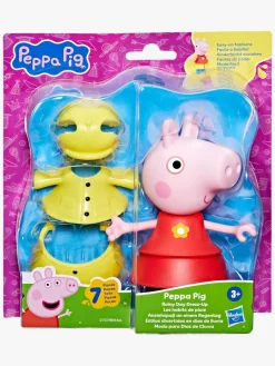 Legetøjsfigurer-PeppaPig Gurli Gris Rainy Day Dress Up Figur Flerfarvet