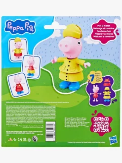 Legetøjsfigurer-PeppaPig Gurli Gris Rainy Day Dress Up Figur Flerfarvet
