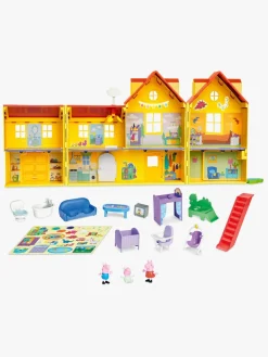 Dukker & Bamser-PeppaPig Gurli Gris stort Familiehus Dukkehus