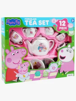 Rolleleg-PeppaPig Gurli Gris Tesæt Porcelæn 12 Dele