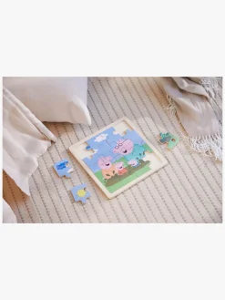 Spil & Puslespil-BarboToys Gurli Gris Træpuslespil 16 Brikker Mudder