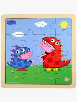 Spil & Puslespil-BarboToys Gurli Gris Træpuslespil Dinosaurer 16 Brikker