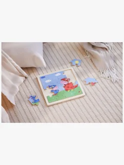 Spil & Puslespil-BarboToys Gurli Gris Træpuslespil Dinosaurer 16 Brikker