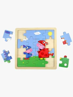 Spil & Puslespil-BarboToys Gurli Gris Træpuslespil Dinosaurer 16 Brikker