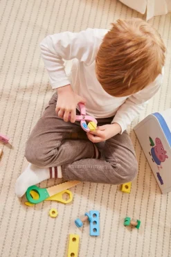 Rolleleg-BarboToys Gurli Gris Værktøjskasse i Træ