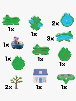 Legetøjsbiler & -Fartøjer-PeppaPig Gurli Gris Whizz Around Bådbane Bobbing Along