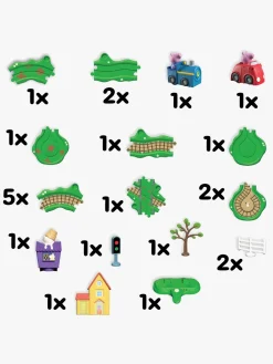 Legetøjsbiler & -Fartøjer-PeppaPig Gurli Gris Whizz Around Racerbane Runabout Town