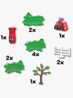 Legetøjsbiler & -Fartøjer-PeppaPig Gurli Gris Whizz Around Racerbane Rød Bil