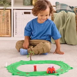 Legetøjsbiler & -Fartøjer-PeppaPig Gurli Gris Whizz Around Racerbane Rød Bil