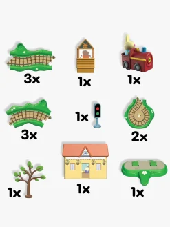 Legetøjsbiler & -Fartøjer-PeppaPig Gurli Gris Whizz Around Togbane Clickety Clack