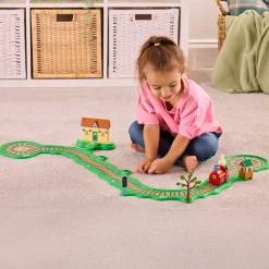 Legetøjsbiler & -Fartøjer-PeppaPig Gurli Gris Whizz Around Togbane Clickety Clack