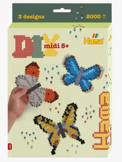 Kreativt Legetøj-Hama Midi Hanging Box Sommerfugle Perlesæt 2000 Stk.
