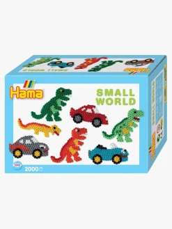 Kreativt Legetøj-Hama Midi Perler Gaveæske Small World Dino Cars 2.000 Stk.