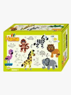 Kreativt Legetøj-Hama Midi Perler Gaveæske Zoo Dyr 2.000 Stk.