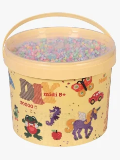 Kreativt Legetøj-Hama Midi Spand med Perler 30000 Stk. Mix 50 Flerfarvet