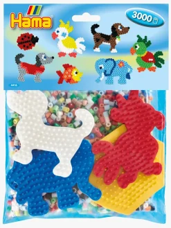 Kreativt Legetøj-Hama Perleplader og Perler 3000 Stk.