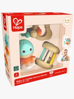 Babylegetøj-Hape Baby-to-Toddler Sensory Legesæt 3 Dele