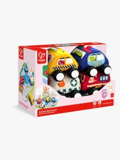 Legetøjsbiler & -Fartøjer-Hape Pull-Back Soft Bilsæt