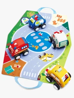 Legetøjsbiler & -Fartøjer-Hape Pull-Back Soft Bilsæt