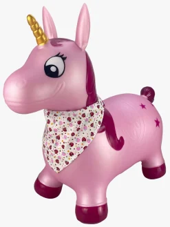 Udelegetøj-HappyBaby Happy Baby Hop 'N Bounce Luna Hoppedyr Enhjørning