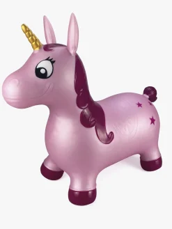 Udelegetøj-HappyBaby Happy Baby Hop 'N Bounce Luna Hoppedyr Enhjørning