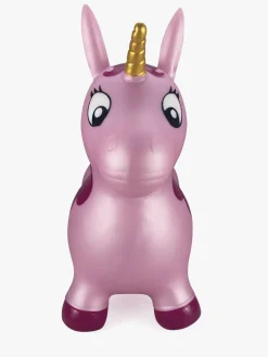 Udelegetøj-HappyBaby Happy Baby Hop 'N Bounce Luna Hoppedyr Enhjørning