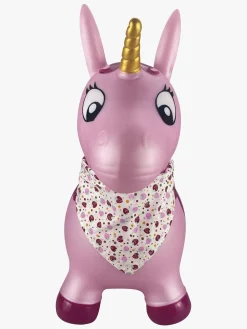 Udelegetøj-HappyBaby Happy Baby Hop 'N Bounce Luna Hoppedyr Enhjørning