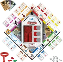 Spil & Puslespil-Hasbro Monopoly Crooked Cash