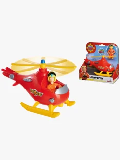 Legetøjsbiler & -Fartøjer-BrandmanSam2 Helikopter Wallaby & Tom Figur Brandmand Sam
