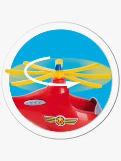 Legetøjsbiler & -Fartøjer-BrandmanSam2 Helikopter Wallaby & Tom Figur Brandmand Sam