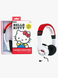 Elektronik & Media-OTLTechnologies Hello Kitty Høretelefoner med Ører 85dB Rød/Hvid