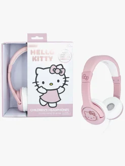 Elektronik & Media-OTLTechnologies Hello Kitty Høretelefoner med Ører 85dB, Rose Lyserød