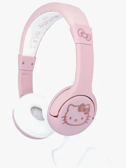 Elektronik & Media-OTLTechnologies Hello Kitty Høretelefoner med Ører 85dB, Rose Lyserød