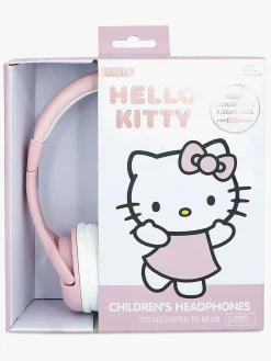 Elektronik & Media-OTLTechnologies Hello Kitty Høretelefoner med Ører 85dB, Rose Lyserød
