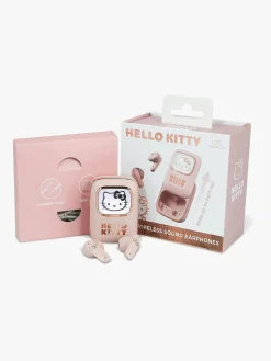 Elektronik & Media-OTLTechnologies Hello Kitty Høretelefoner In-Ear TWS med LED, Pink Lyserød