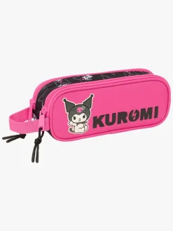 Kreativt Legetøj-HelloKitty Hello Kitty Kuromi Dobbelt Penalhus, Lyserød/sort