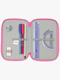 Kreativt Legetøj-HelloKitty Hello Kitty Kuromi Penalhus med 3 Rum, Lyserød/sort