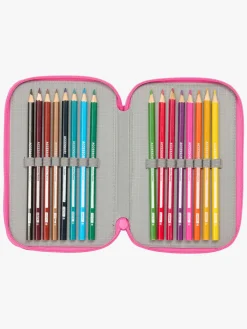 Kreativt Legetøj-HelloKitty Hello Kitty Kuromi Penalhus med 3 Rum, Lyserød/sort