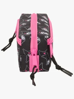 Kreativt Legetøj-HelloKitty Hello Kitty Kuromi Penalhus med 3 Rum, Lyserød/sort