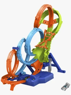 Legetøjsbiler & -Fartøjer-HotWheels Hot Wheels Action 4-Loop Crash Out Racerbane