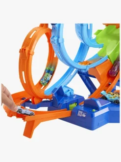 Legetøjsbiler & -Fartøjer-HotWheels Hot Wheels Action 4-Loop Crash Out Racerbane