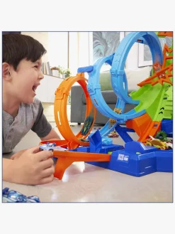 Legetøjsbiler & -Fartøjer-HotWheels Hot Wheels Action 4-Loop Crash Out Racerbane