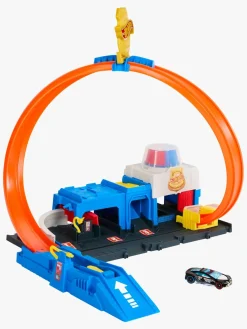 Legetøjsbiler & -Fartøjer-HotWheels Hot Wheels City Super Politistation Racerbane