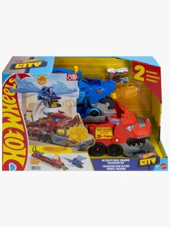 Legetøjsbiler & -Fartøjer-HotWheels Hot Wheels City Ultimate Dual Dragon Hauler Lastbil