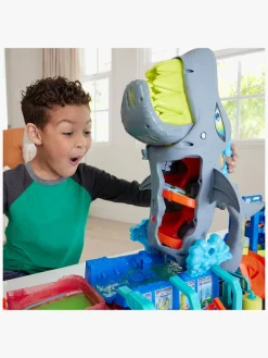 Legetøjsbiler & -Fartøjer-HotWheels Hot Wheels City Ultra Shark Car Wash Racerbane