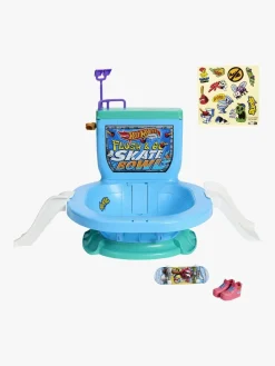 Legetøjsfigurer-HotWheels Hot Wheels Flush & Go Fingerskateboard inkl. Skatebowl