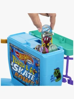 Legetøjsfigurer-HotWheels Hot Wheels Flush & Go Fingerskateboard inkl. Skatebowl