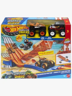 Legetøjsbiler & -Fartøjer-HotWheels Hot Wheels Monster Trucks Racedown Demolition Racerbane